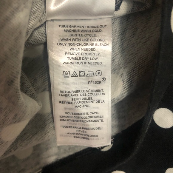 Lauren Ralph Lauren Polka-Dot Bell-Sleeve Cotton Top  size 2X - Picture 7 of 9